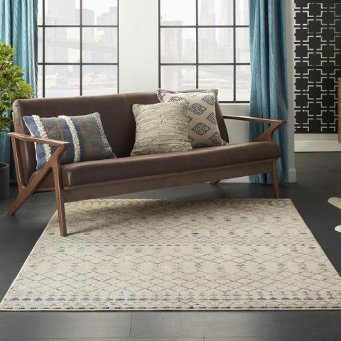 Palermo Rugs PMR03 in beige blue by Nourison