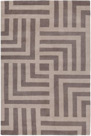 Pallas 1.83x1.22m/6'x4' Beige Geometric Wool Geometric rug by The Rug Company, Handknotted wool