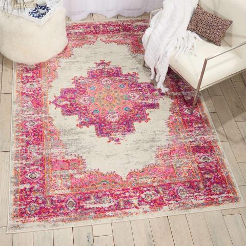 Passion rug PSN03 Ivory Fuchsia 