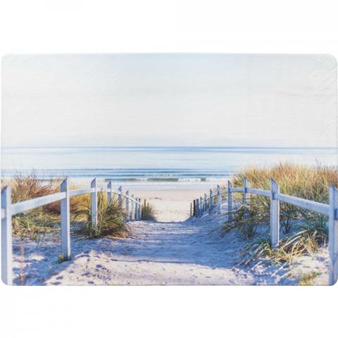 Path To The Beach At Baltic Sea Designer Rug - White / 200cm