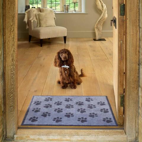 Paws Doormats in Grey by Turtlemat