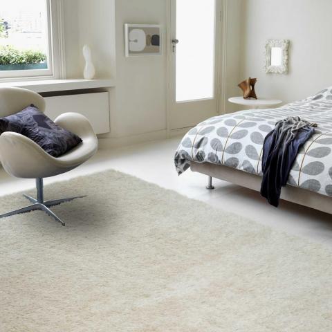 Payton Shaggy Soft Shimmer Rugs in Beige