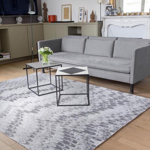 Peacock Rugs CO001 by Edito in Grey