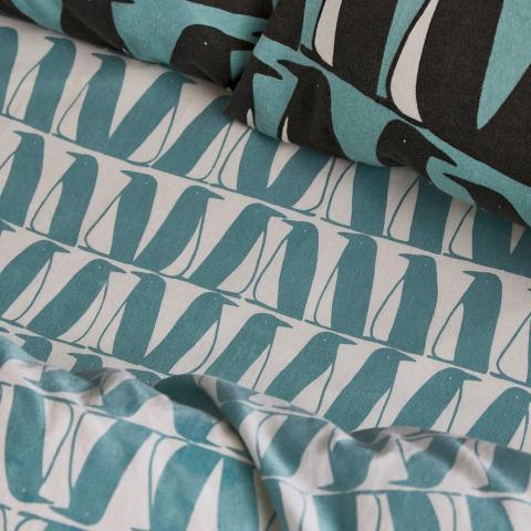 Pedro Fitted Sheet By Scion in Aqua Blue