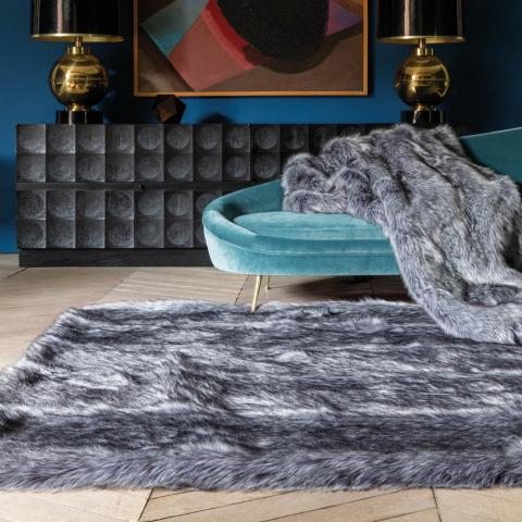 Pelle Feel Rugs in Grey 223 001 900 by Ligne Pure