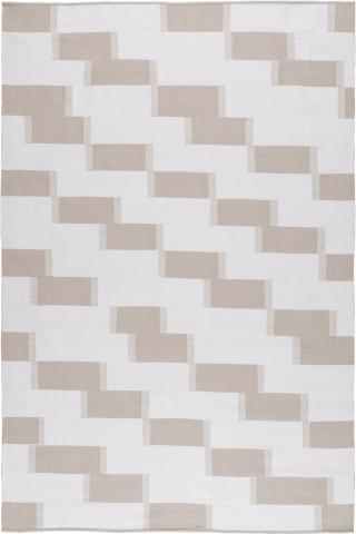 Perennials Vista 3.66x2.74m/12'x9' Cream/White Perennials Perennials' yarn solution dyed acrylic technology rug by The Rug Company, Flatwoven