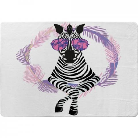 Pink Zebra Designer Rug - Pink / 200cm