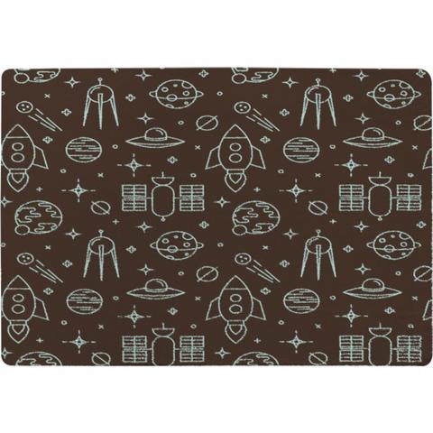 Planets And Stars Designer Rug - Brown / 150cm