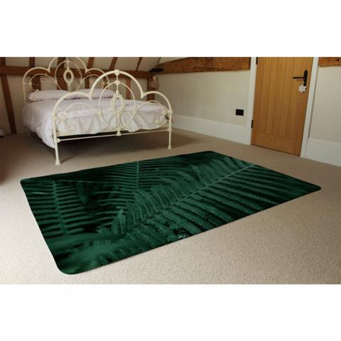 Plants Background. Biophilia Trend Designer Rug - Green / 230cm