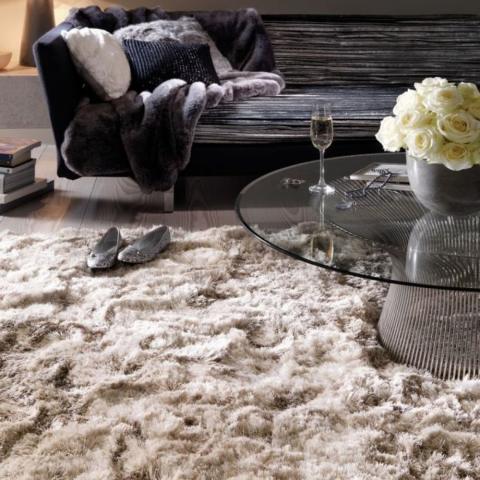 Plush Rugs Sand Colour 