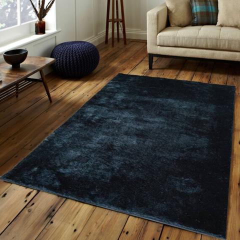 Plush Shaggy Rug - Forest Green / 150cm