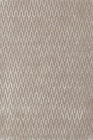 Ponti Silk 2.74x1.83m/9'x6' Silver rug by The Rug Company