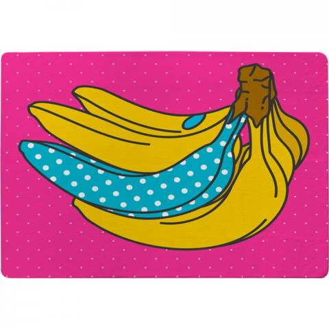 Pop Art Banana Designer Rug - Pink / 150cm