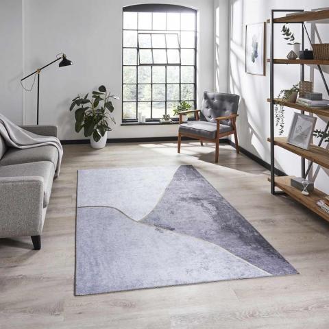 Printed Force Rug K7279 Grey Gold 