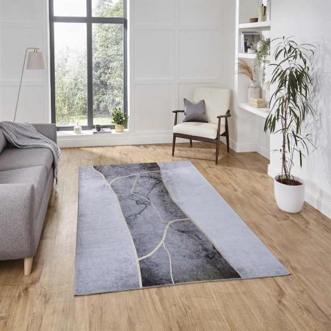 Printed Force Rug K7280 Grey Gold 