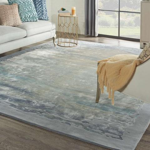 Prismatic PRS19 Seafoam Silver Modern Rug  cm