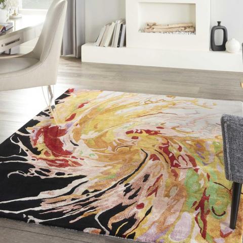 Prismatic PRS21 Abstract Wool Rugs in Multicolour