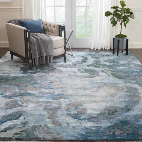 Prismatic Rugs PRS14 in Grey Slaste by Nourison