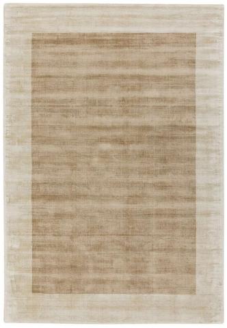 Putty Champagne Blade Border Rug  square