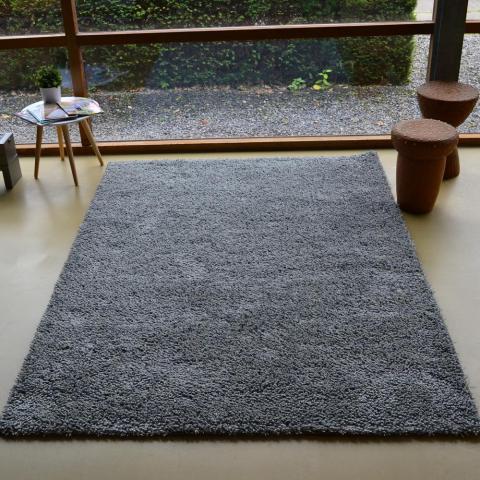 Quartz 067118 Shaggy Wool Designer Rugs by Brink and Campman