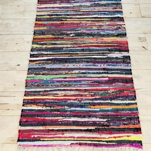 Rag Rug 75x240 cm Multicoloured