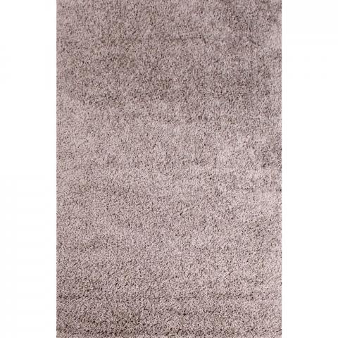 Retro Plain Shaggy Rugs in Grey