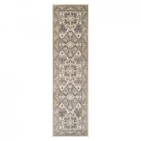 Richmond Hallway Runner 70W in Cream and Grey