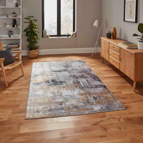 Rio G4719 Grey Yellow Rug 