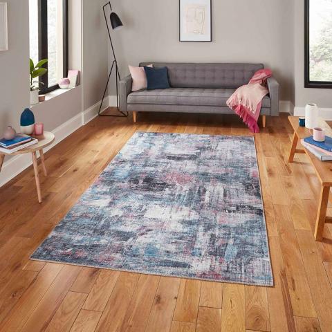 Rio G4719 Pink Blue Rug 