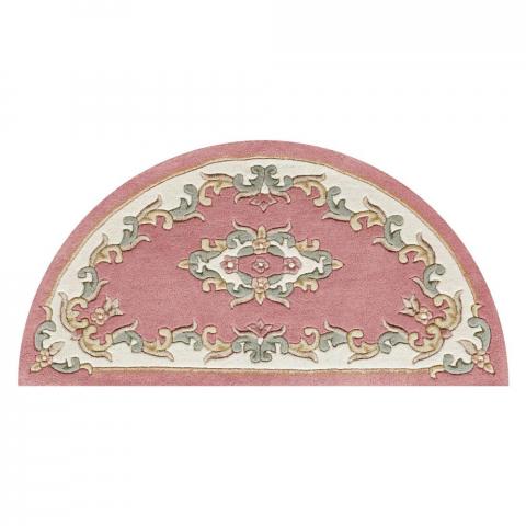 Royal Aubusson Half Moon rugs in Rose