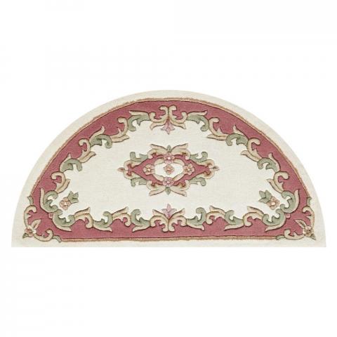 Royal Aubusson Half Moon rugs in Rose Cream