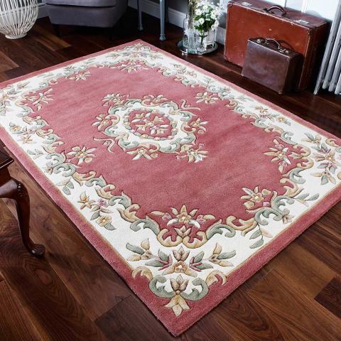 Royal Aubusson rug rose 