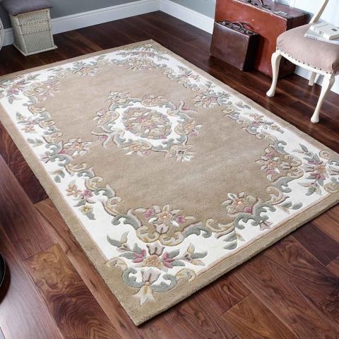 Royal Aubusson rugs in Beige