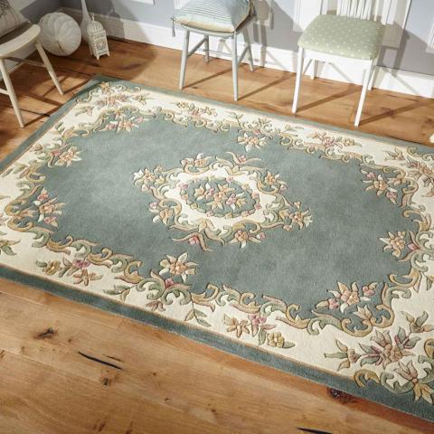 Royal Aubusson rugs in Green