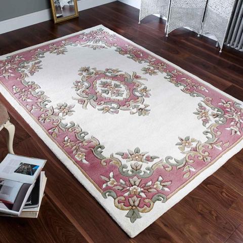 Royal Aubusson rugs in Rose Cream