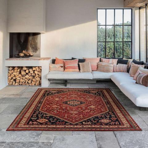 Royal Kashqai Rug Red Wool Traditional Style 64 301 