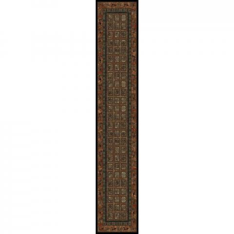 Royal Kashqai Traditional Wool Hallway Runner Rugs 4301 500 Green