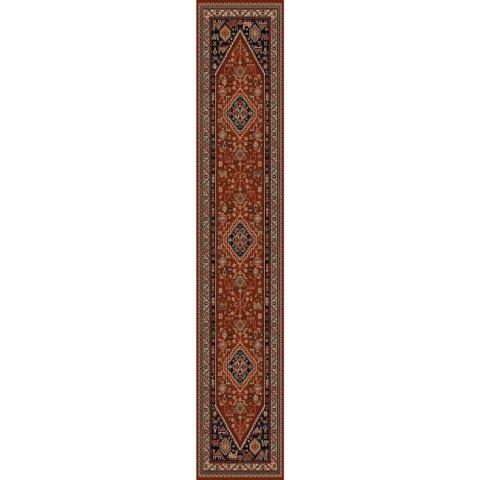 Royal Kashqai Traditional Wool Hallway Runner Rugs in 4364 301 in Red