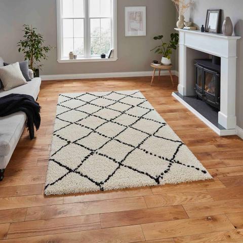 Royal Nomadic 5413 Ivory Black Rug 