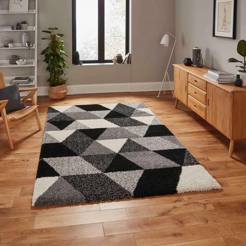 Royal Nomadic 7611 Black White Rug 