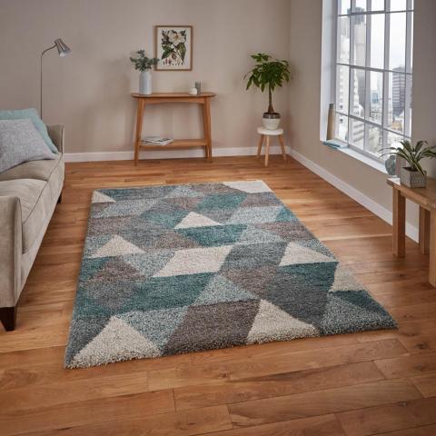 Royal Nomadic 7611 Rugs in Grey and Teal