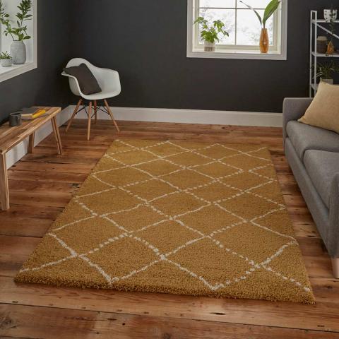 Royal Nomadic Rug 5413 Yellow shaggy 