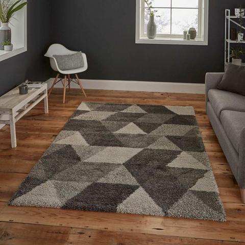 Royal Nomadic Rug 7611 Grey Shaggy 