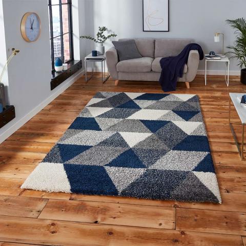 Royal Nomadic Rug 7611 Grey Navy 