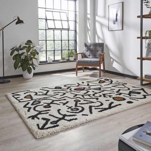 Royal Nomadic Rug A637 Cream Black Multi 