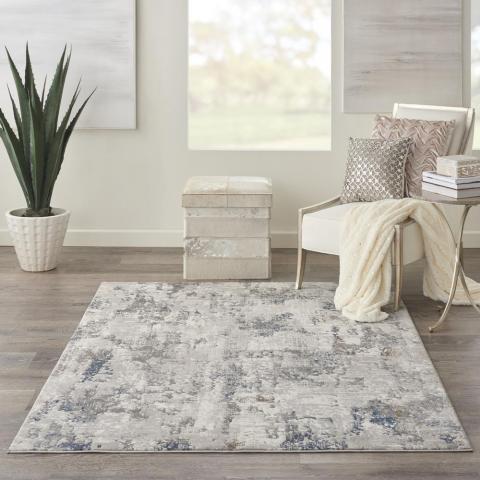 Royal Terrace Rugs KI42 in White Blue