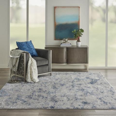 Royal Terrace Rugs KI45 in Grey Blue