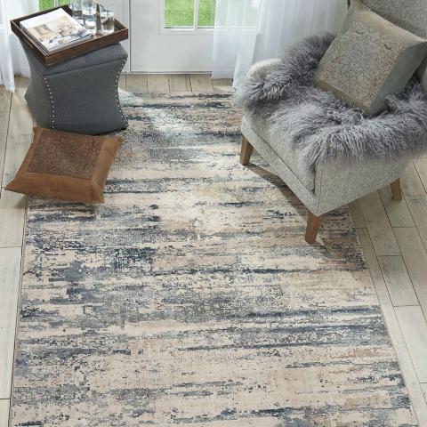 Rustic Textures Rug Beige Grey RUS04 