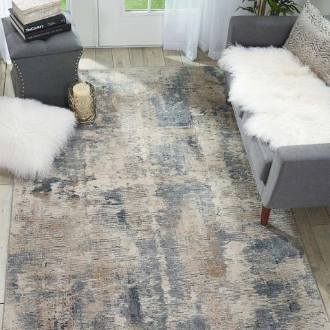 Rustic Textures Rug Beige Grey RUS05 