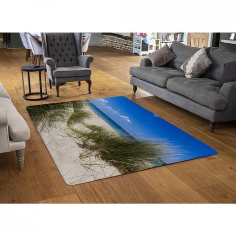 Salento, Sand Dunes Designer Rug - Blue / 110cm